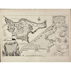 A Plan of the City, and Fortifications, of Louisburg, from a Survey made by Richard Gridley / A Plan of the City and Harbour of Louisburg