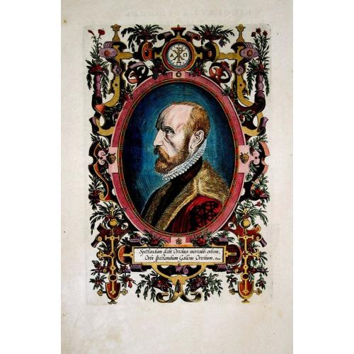 Old map image download for The Portrait of Abraham Ortelius from his Theatrum Orbis Terrarum