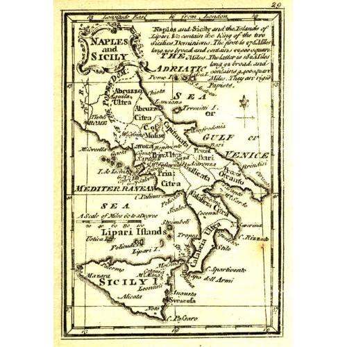 Old map image download for Naples and Sicily.