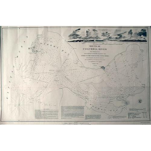 Old map image download for Mouth of Columbia River...