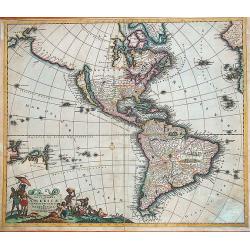 Recentissima Novi Orbis Sive Americae Septentrionalis et Meridionalis Tabula. . .