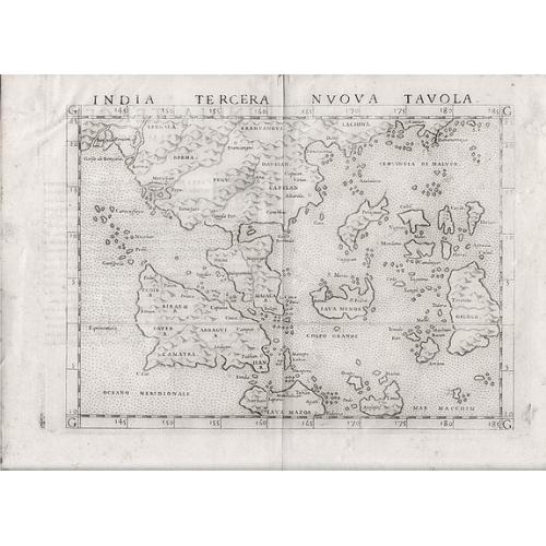 Old map image download for India Tercera Nuova Tavola.