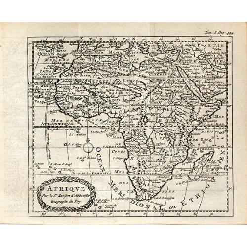 Old map image download for AFRIQVE Par le Sr. Sanson d'Abbeville Geographe du Roy