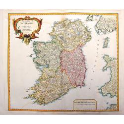 Royaume D'Irelande, Divisee en Ses Quatre Provinces.