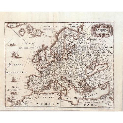 Old map image download for Europa nova delineatio.