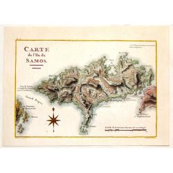 Carte de L\'Ile de Samos.