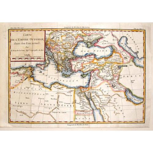 Old map image download for Carte de L'Empire Ottoman Dans Son Etat Actuel.