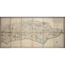 A Topographical Map of the County of Sussex Reduced from the Large survey in four sheets by Thomas Gream. . .