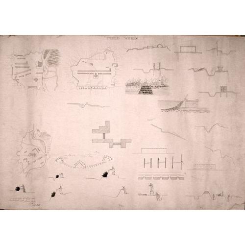 Old map image download for Field Works. (Of the British Army 1834) 