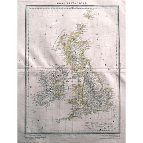 Old map image download for Islas Britanicas.