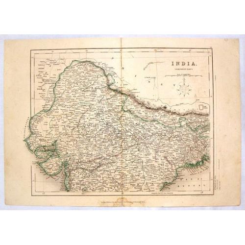 Old map image download for India (Northern Part).