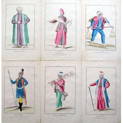 [Set of six costume plates of the Ottoman Empire.]