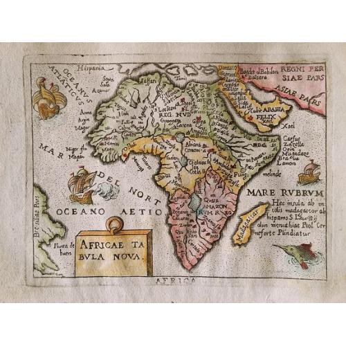 Old map image download for Africae Tabula Nova.