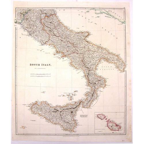 Old map image download for South Italy.