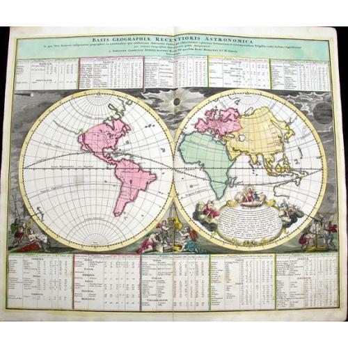 Old map image download for Basis Geographie Recentioris Astronomica...