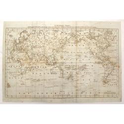 A New General Chart: Exhibiting the Discoveries made by Capt'n James Cook in His First, Second and Third Voyages; with the Tracks of the Ships Under His Command