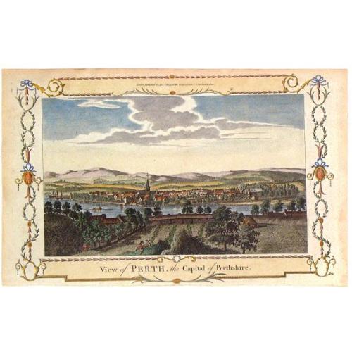 Old map image download for View of Perth, the Capital of Perthshire.