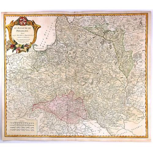 Old map image download for Le Royaume de Pologne, divise en ses duches et Provinces, et subdivise en Palatinats