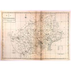 A Map of Hertfordshire, Engraved from an Actual Survey, with Improvements.