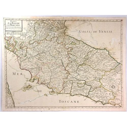 Old map image download for Estats de L'Eglise et de Toscane....