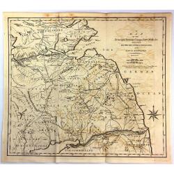 A Map of the Principal Roman Camps, Forts, Walls & c. Between the River Tyne in England and Tay in Scotland.