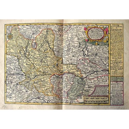 Old map image download for Das meiste von der Lombardey als Meyland, Parma und Piacenza...