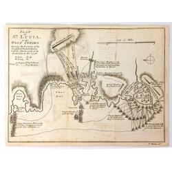 Plan of St. Lucia in the West Indies