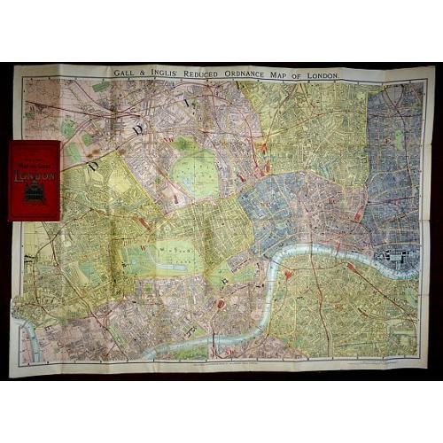 Old map image download for Gall & Inglis Reduced Ordnance Map of London