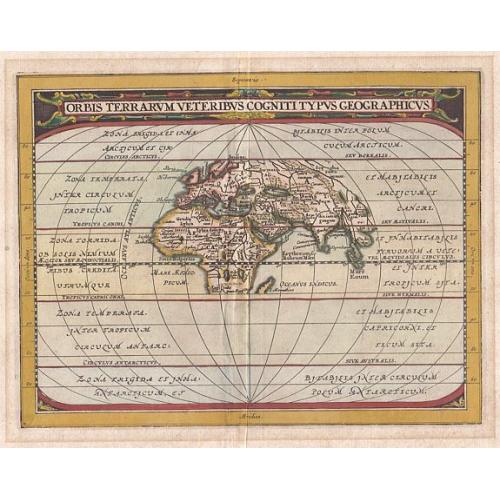 Old map image download for Orbis Terrarum Veteribus Cogniti Typus Geographicus.