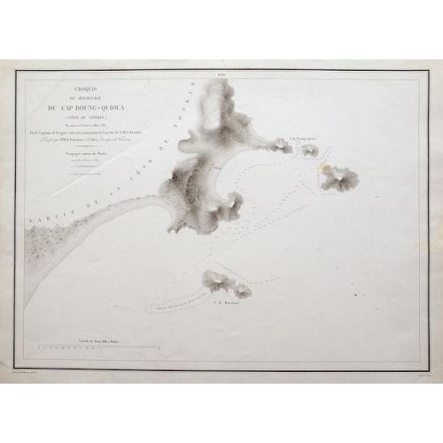 Old map image download for Croquis du Mouillage du Cap Boung-Quioua (Côte du Tonkin)...