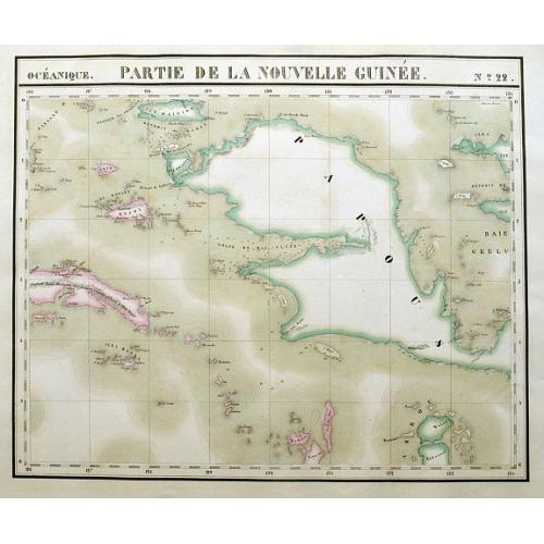 Old map image download for [Lot of 3 maps] Partie de la Nouvelle Guinée No 22+23+31