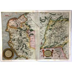 Caletensium et Bononiensium Ditionis Accurata Delineatio; Vermanduorum Eorumque Confinium Exactissima (2 Maps)