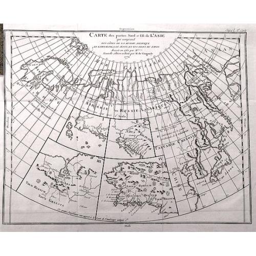 Old map image download for Carte des parties Nord et Est de L'Asie...