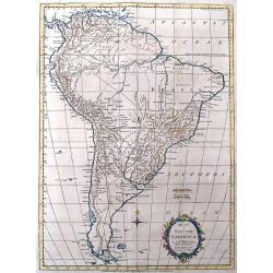 Map of South America.