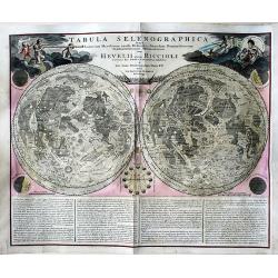 Tabula Selenographica in qua Lunarium Macularum exacta Descriptio secundum Nomenclaturam Praestantissimorum Astronomorum tam Hevelii quam Riccioli Curiosis Rei Sidereae Cultoribus exhibetur Joh. Babr. Doppelmajero Math. P.P. upera Joh. Baptistae Homanni..