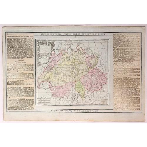 Old map image download for La Suisse Divisee en Toutes ses Cantons. 