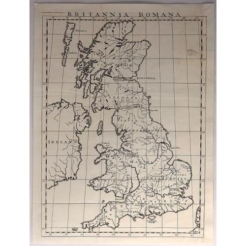 Old map image download for Britannia Romana.