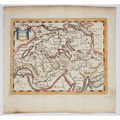 Old map image download for Helvetia (Switzerland) 1681