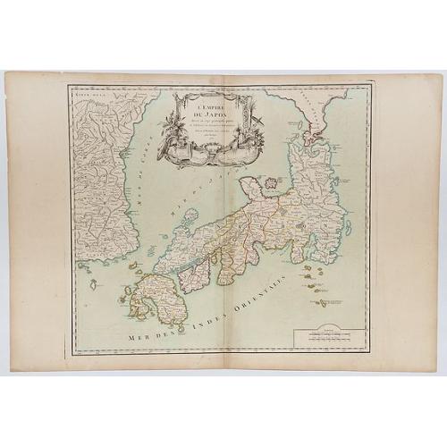 Old map image download for L'EMPIRE DU JAPON divise en sept principales parties, et subdivise en soixante et fix Royaumes.