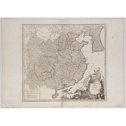 Old map image download for L'EMPIRE DE LA CHINE dresse d'apres les Cartes de l'Atlas Chinois.