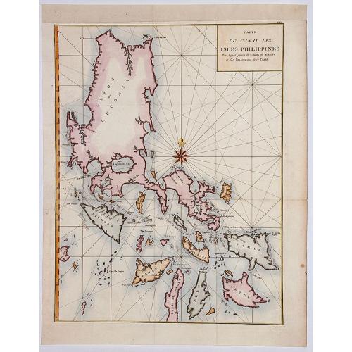 Old map image download for Carte Du Canal des Isles Philippines.