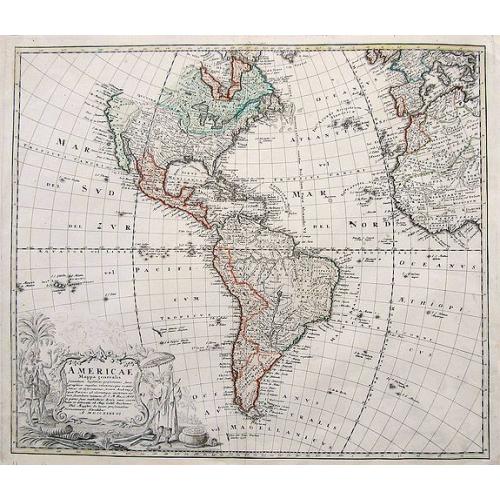 Old map image download for Americae Mappa generalis...