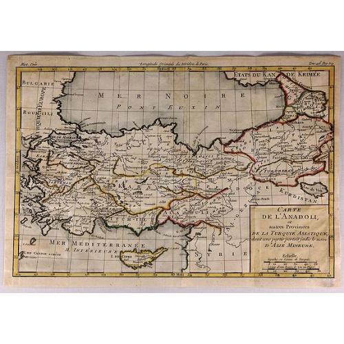 Old map image download for Carte de L'Anadoli et Autres Provinces de la Turquie Asiatique...