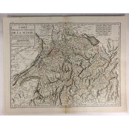 Old map image download for Carte Physique et Politique de la Suisse.