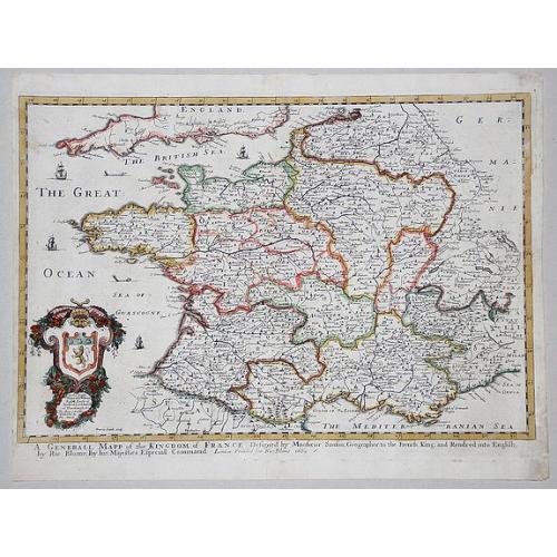 Old map image download for A GENERALL MAPP of the KINGDOM OF FRANCE.... 1669.