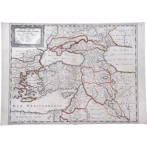Old map image download for Les Estats de L' Empire des Turqs en Asie.