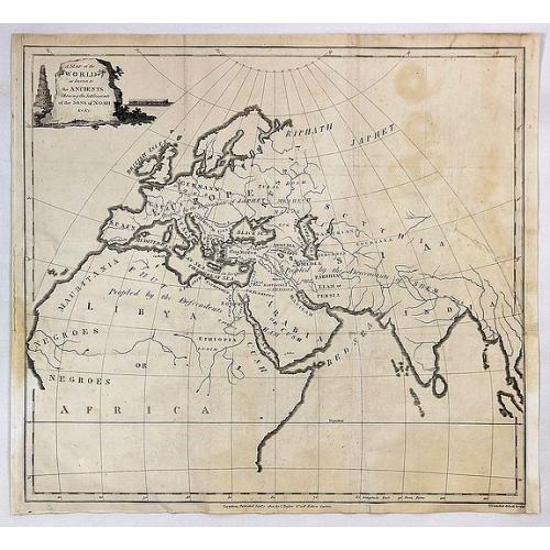 Old map image download for Map of the World as Known to the Ancients Shewing the Settlements of the Sons of Noah.