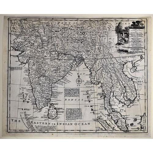 Old map image download for A New and Accurate Map of the Empire of the Great Mogul, Together with India on Both Sides the Ganges, and the Adjacent Countries.