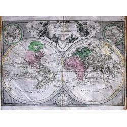 Mappa Totius Mundi Adornata juxta Observationes Dnn Academiae Regalis Scientarum. . .