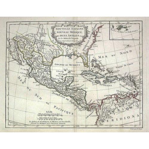 Old map image download for Nouvelle Espagne, Nouveau Mexique, Isles Antilles